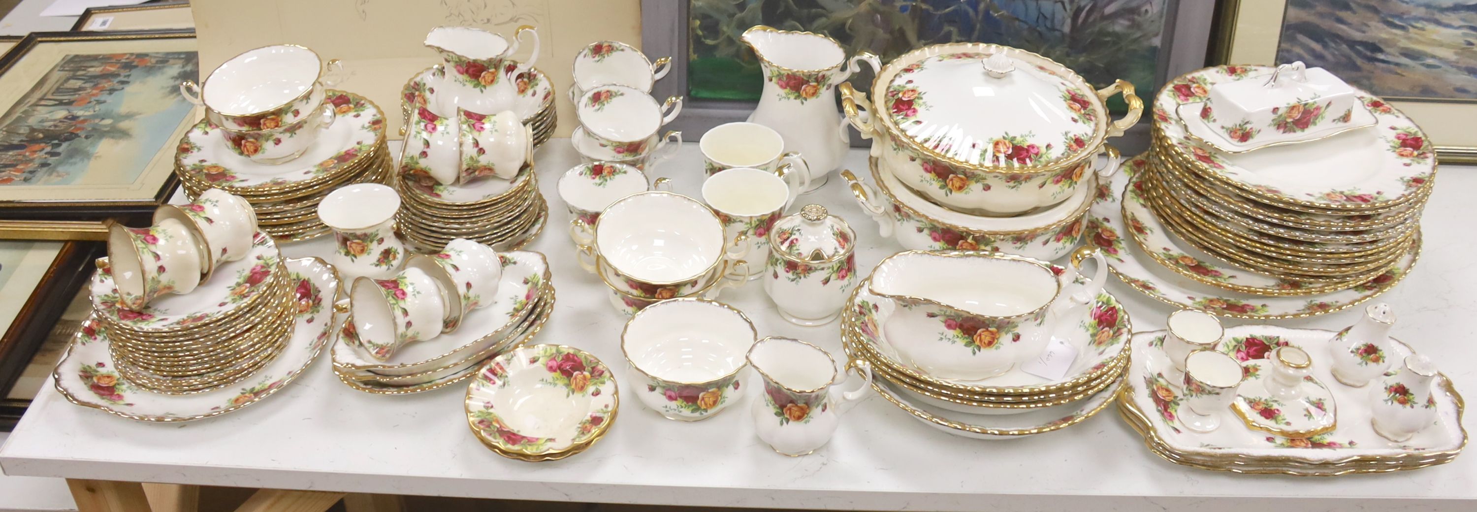 A Royal Albert 'Old Country Rose' tea and dinner service